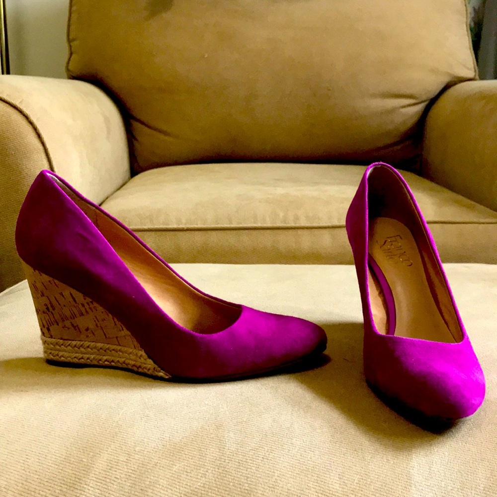 Hot Pink Wedges